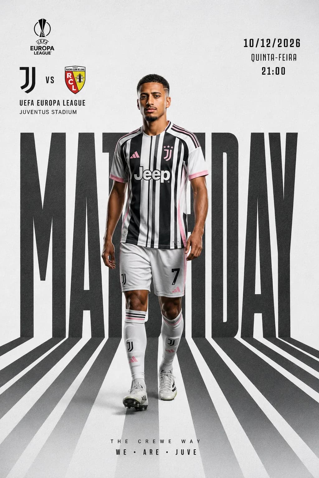 Próxima partida é contra o RC Lens pela Europa League ❤️🔥 Avisem ao Lens que enfrentaram o atual artilheiro da competição👊🏾 Juventus …