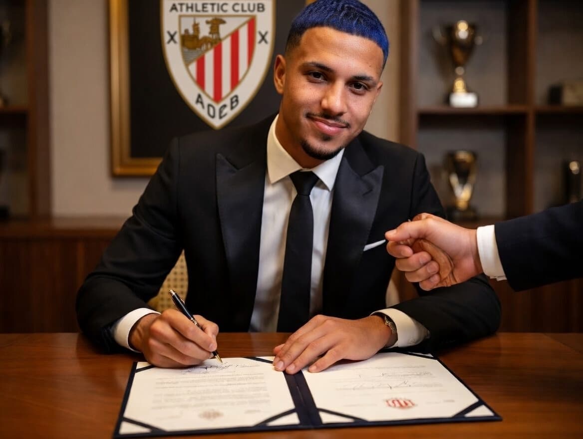 Realizei um sonho hoje! Acabei de assinar a renovação do meu contrato com o Athletic Bilbao ❤️ Agradeço de coração à torcida que sempre m…