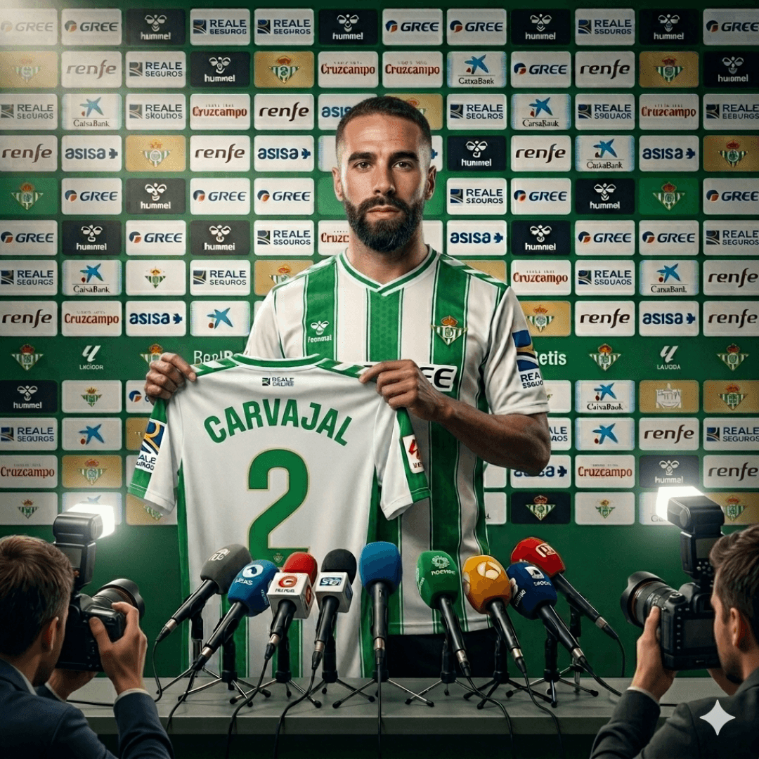 🚨EX REAL MADRID!!!🇪🇸 Dani Carvajal assina com real betis, time de servilha desembolsou 22 milhões de euros pelo atleta que estava na ú…