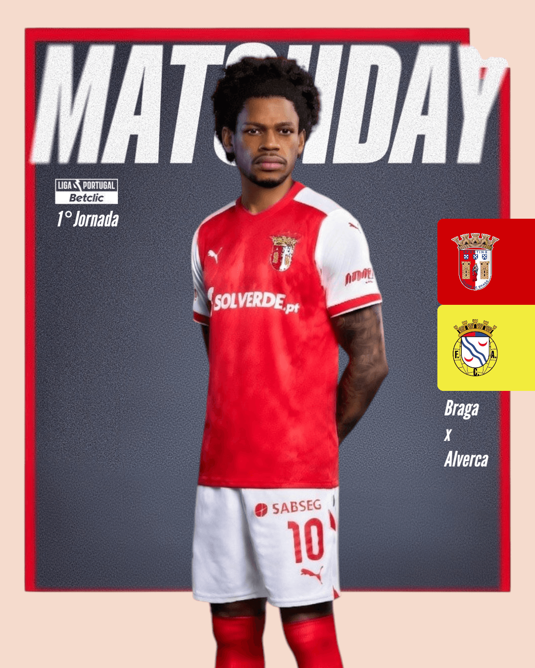 1° Jogo Oficial pelo SC Braga ❤️🤍