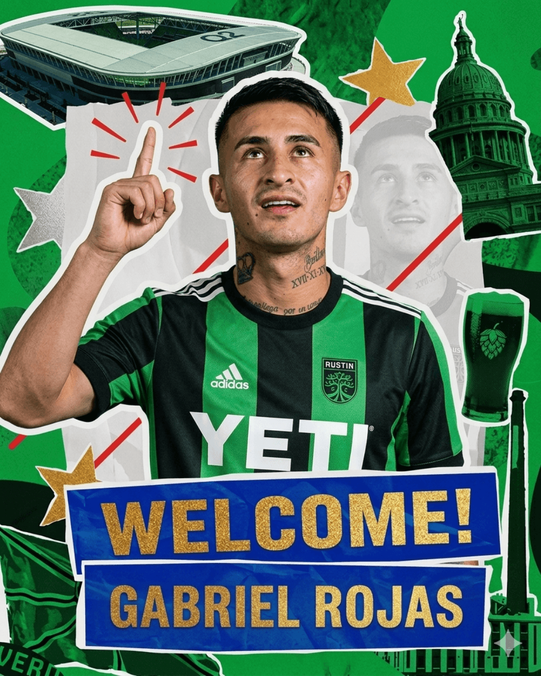BEM VINDOS! 🌲🇦🇷🇵🇾 O elenco ganhou novos nomes e muita disposição! Gabriel Rojas e Juan Portillo agora vestem as cores do Austin e ch…