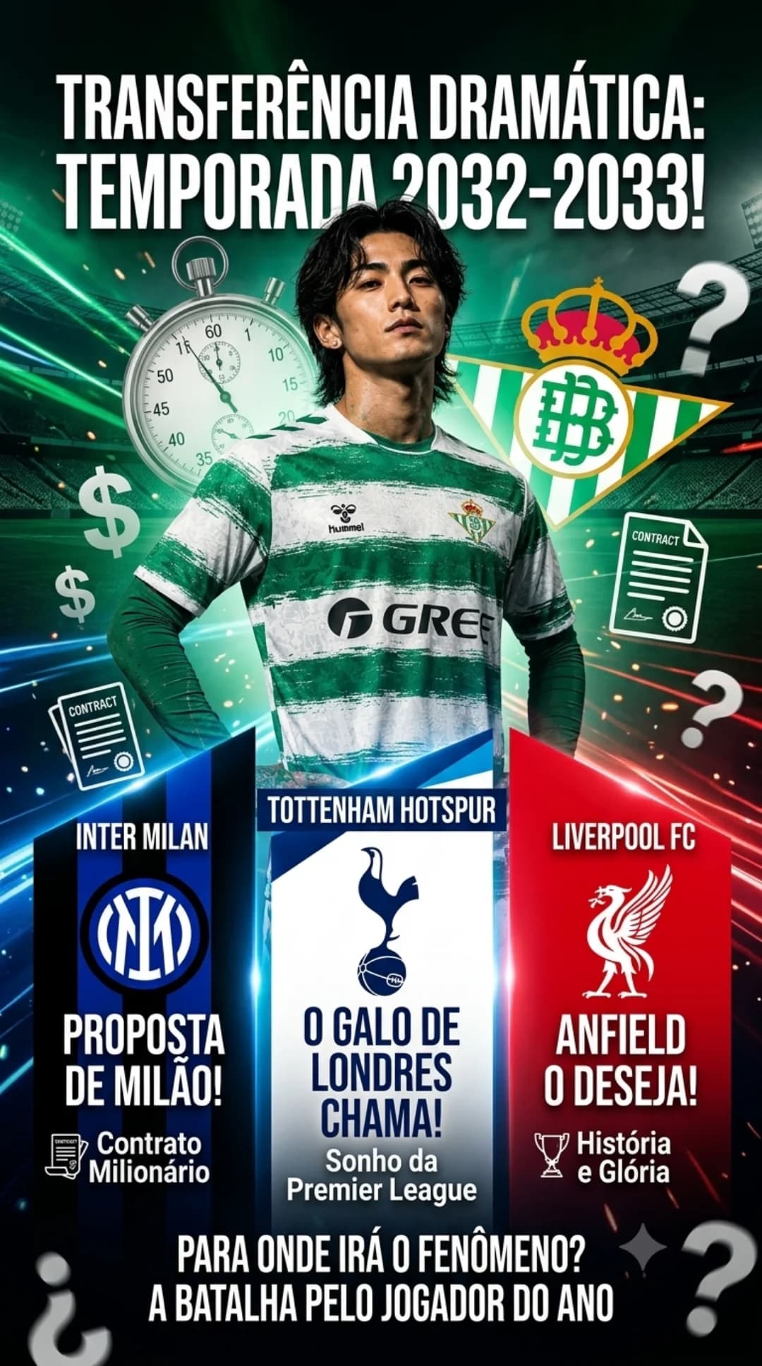 E o mercado da bola não para!! Mesmo com uma multa rescisória milionária, Sonaldo é visado mais uma vez pelos ingleses e agora também pel…