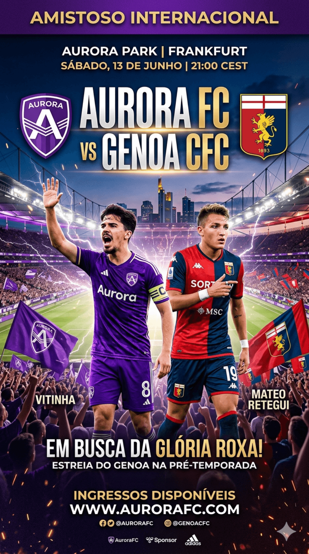 AURORA FC X GENOA,O AURORA VEM COM UM DESFALQUE,O MURILLO,APOS LESÃO, PORÉM NÃO SE ABALA E QUEREM MAIS UMA VITÓRIA!