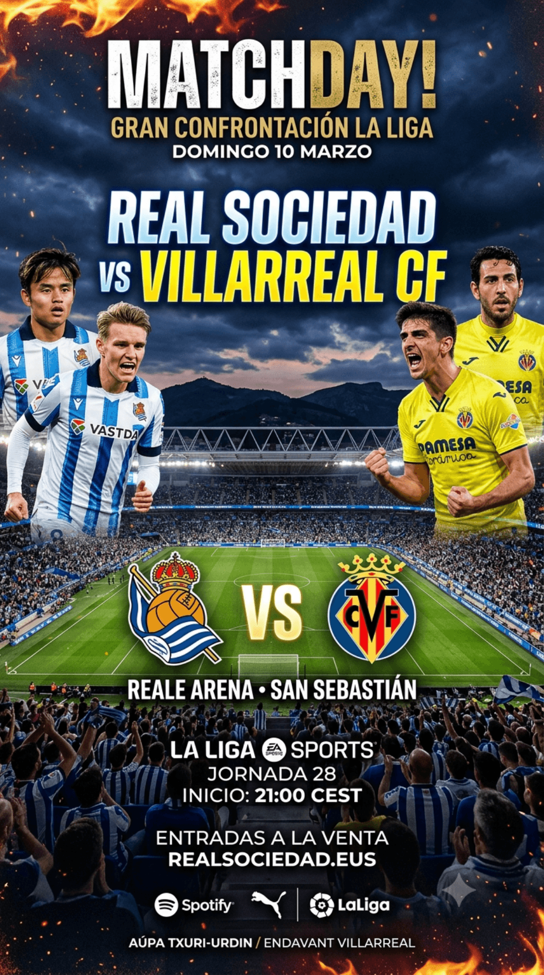 REAL SOCIEDAD X VILLAREAL CF PELA LA LIGA,REAL SOCIEDAD IRÁ JOGAR COM UM TIME MISTO E ESTÁ MUITO CONFIANTE E QUER MANTER A LIDERANÇA DO C…