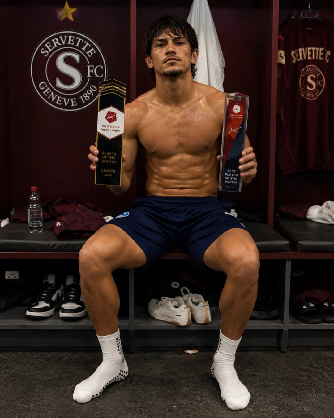 +2 prêmios! 🏆 • Melhor jogador do mês! 🏅 • Melhor em campo! 🏅