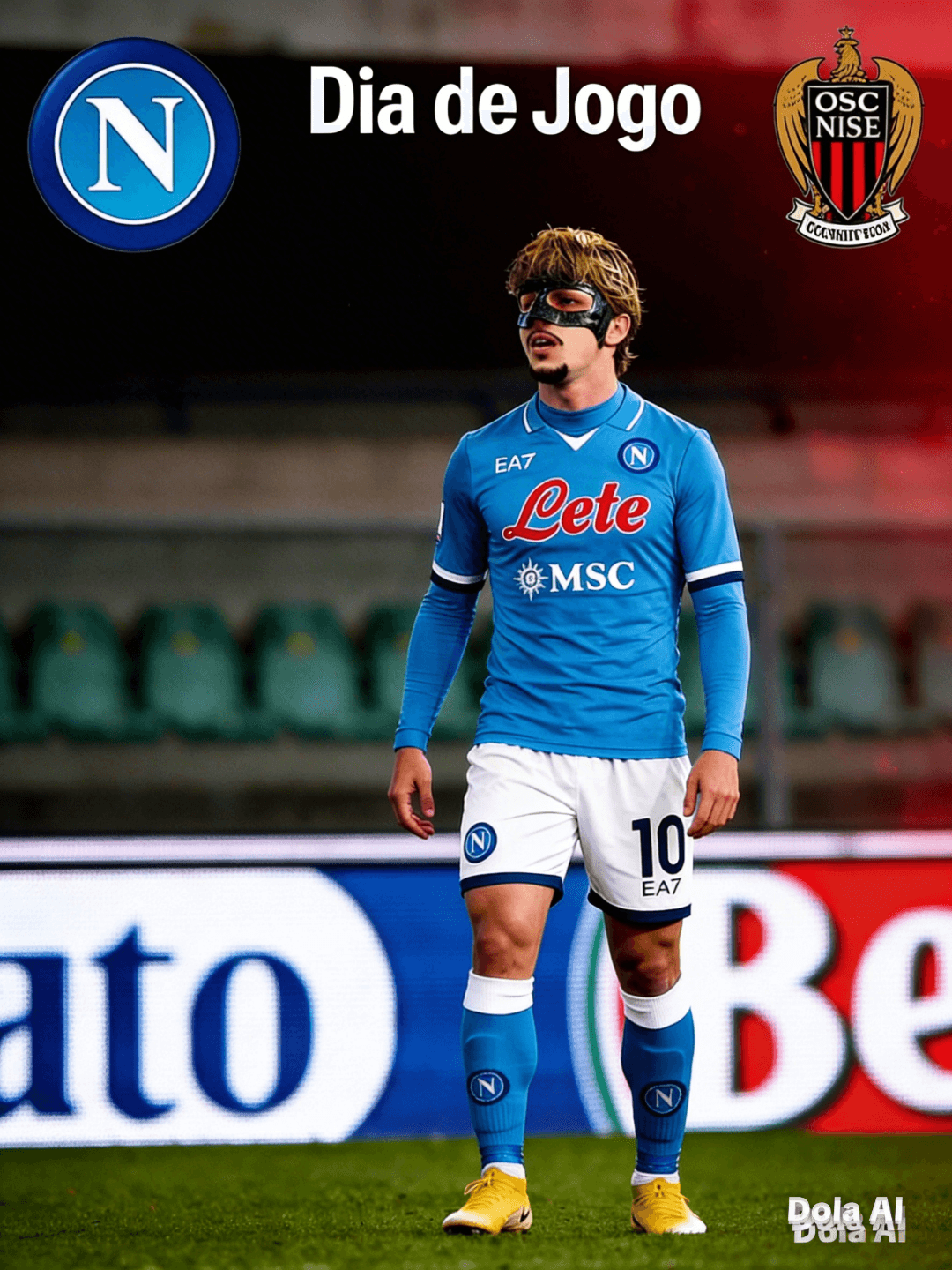 Noite de Champions chegando ⚔️🌍 SSC Napoli encara o OGC Nice fora de casa. Foco total, respeito ao adversário e mentalidade forte pra bu…