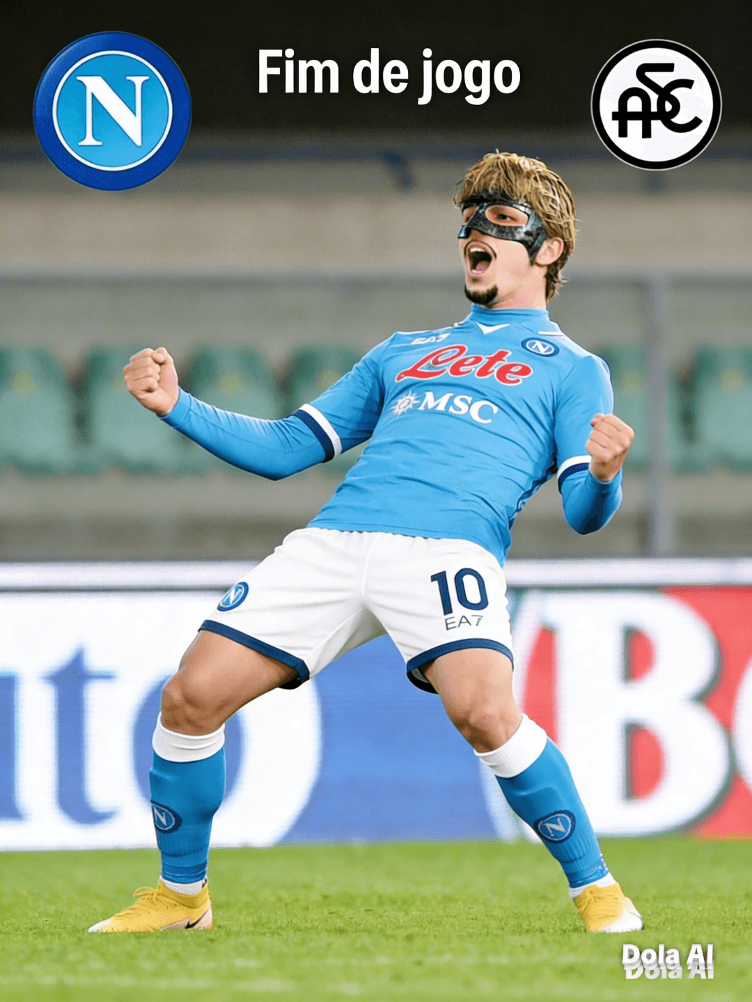Grande atuação em casa 🔵🔥 Vitória por 5x1 sobre o Spezia Calcio. Fiz 4 gols e ajudei o SSC Napoli a conquistar mais três pontos 👑⚽ Seg…