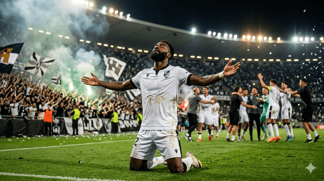 Rumo a final, Europa League 🔥🤍🖤 "Só nós sabemos o que custou. Vitória! ❤️💪 #Joseph #Felicidade #RumoÀGlória