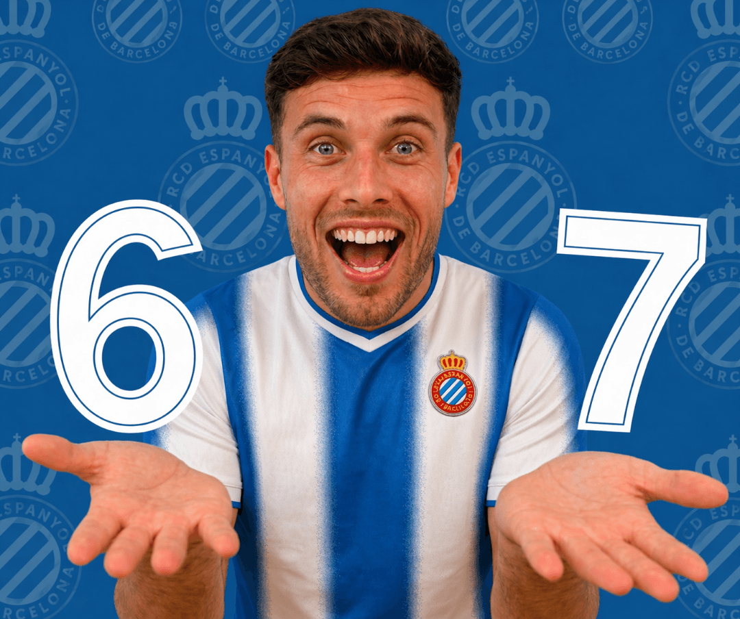 SIX SEVEN!!! Nosso artilheiro chega a marca de 67 gols⚽ com a camisa do espanyol e pra não ficar de fora entramos na brincadeira!😜.