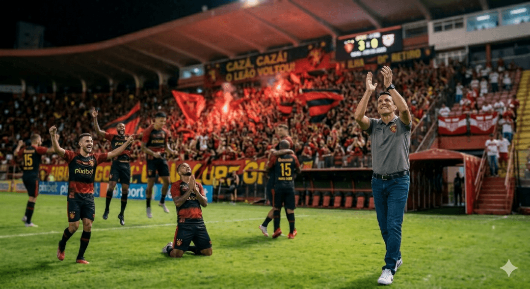 Vitória espetacular, pensei que seria mais fácil porém houve muita dificuldade, fomos na raça, não desistimos, isso é o Sport Recife, lut…