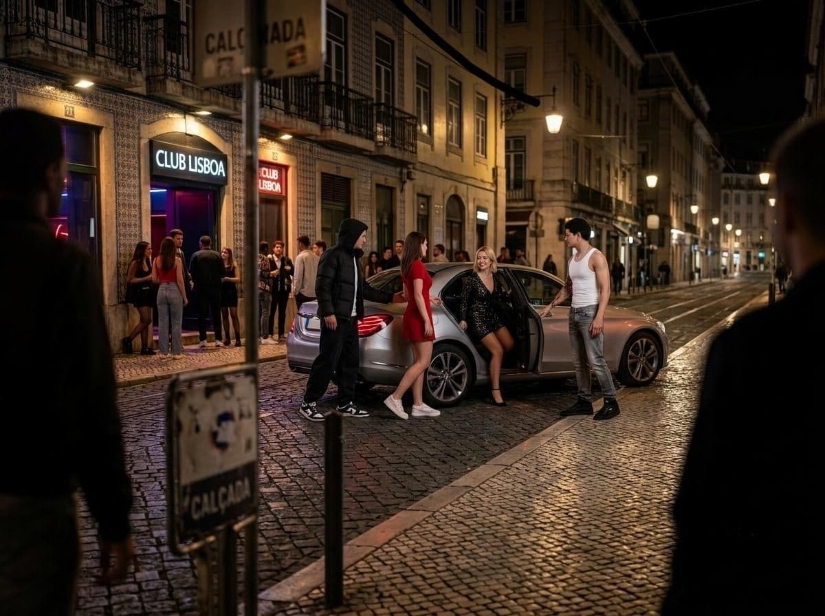 🎂Festa longa! {@}[Kevin Jr](6a3852924eb2ec297dc22cc1) e parça foram flagrados na calçada do Club Lisboa colocando duas jovens no carro a…
