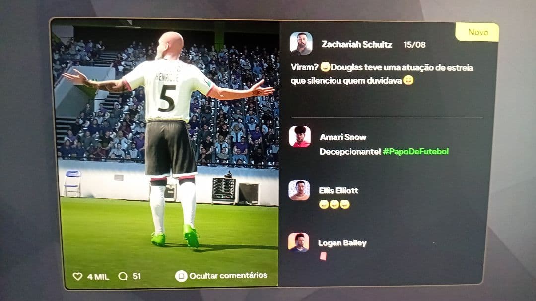 Douglas teve uma atuaçao de estreia