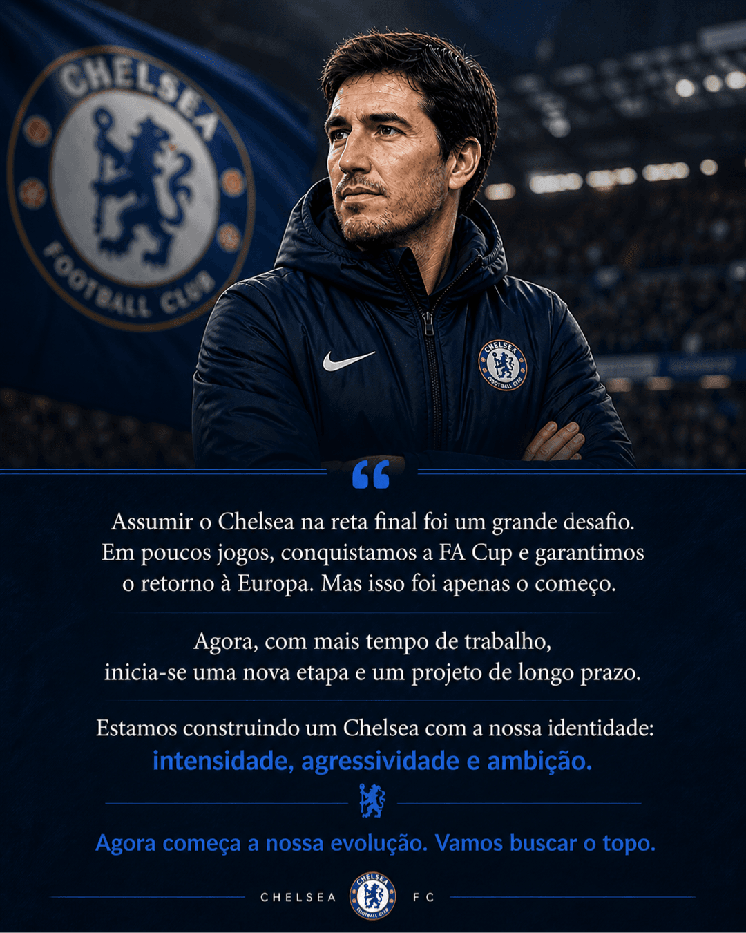 “Nova temporada. Intensidade desde o primeiro dia. 🔵🔥”