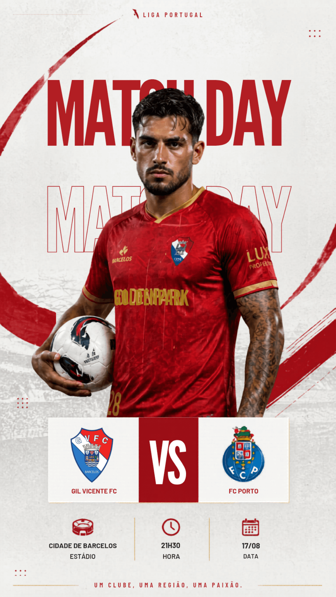 Dia de jogo em Barcelos. Focados no objetivo.🔥