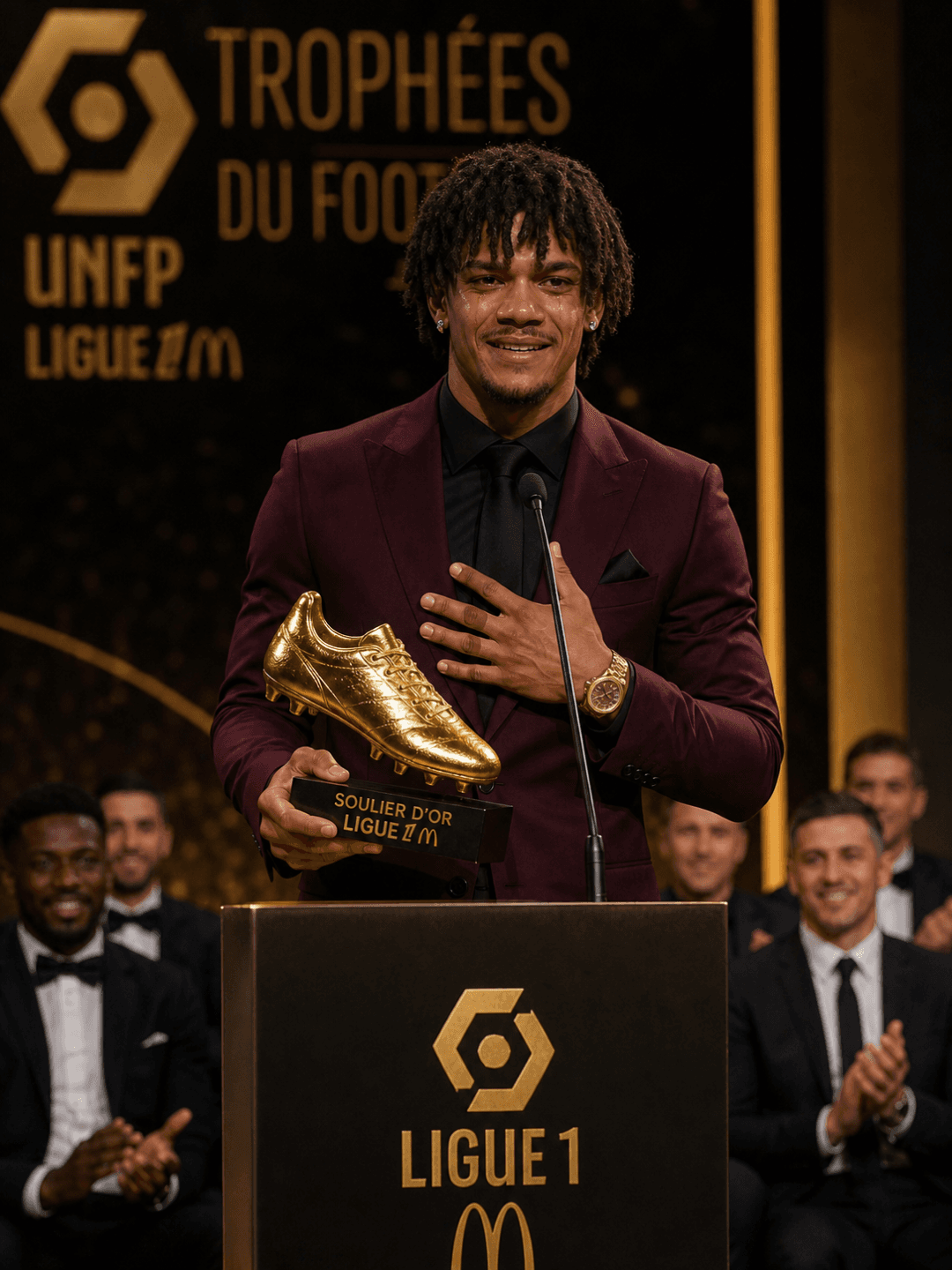 Venci a chuteira de ouro da Ligue 1, obrigado a todos que sempre acreditaram em mim. 🫂🔥