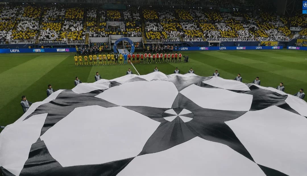 O jogo vai começar Champions league 2 rodada