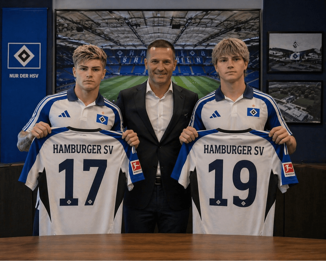 Assinado. ✍️ Um novo capítulo começa no Hamburger SV (HSV). Luca Krueger & Karl Krueger. Dois nomes. Um objetivo: vencer. A história come…