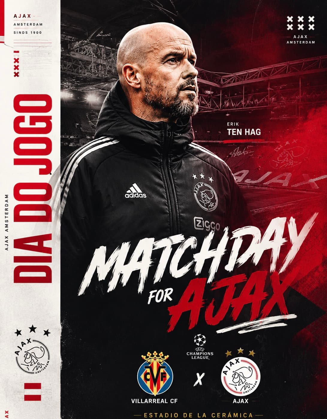 DIA DE AJAX ⚔️🔥 DIA DE CHAMPIONS LEAGUE🏆🔥 2º Rodada da Fase de Liga da Champions League viajaremos para Espanha pra enfrentar o Villar…