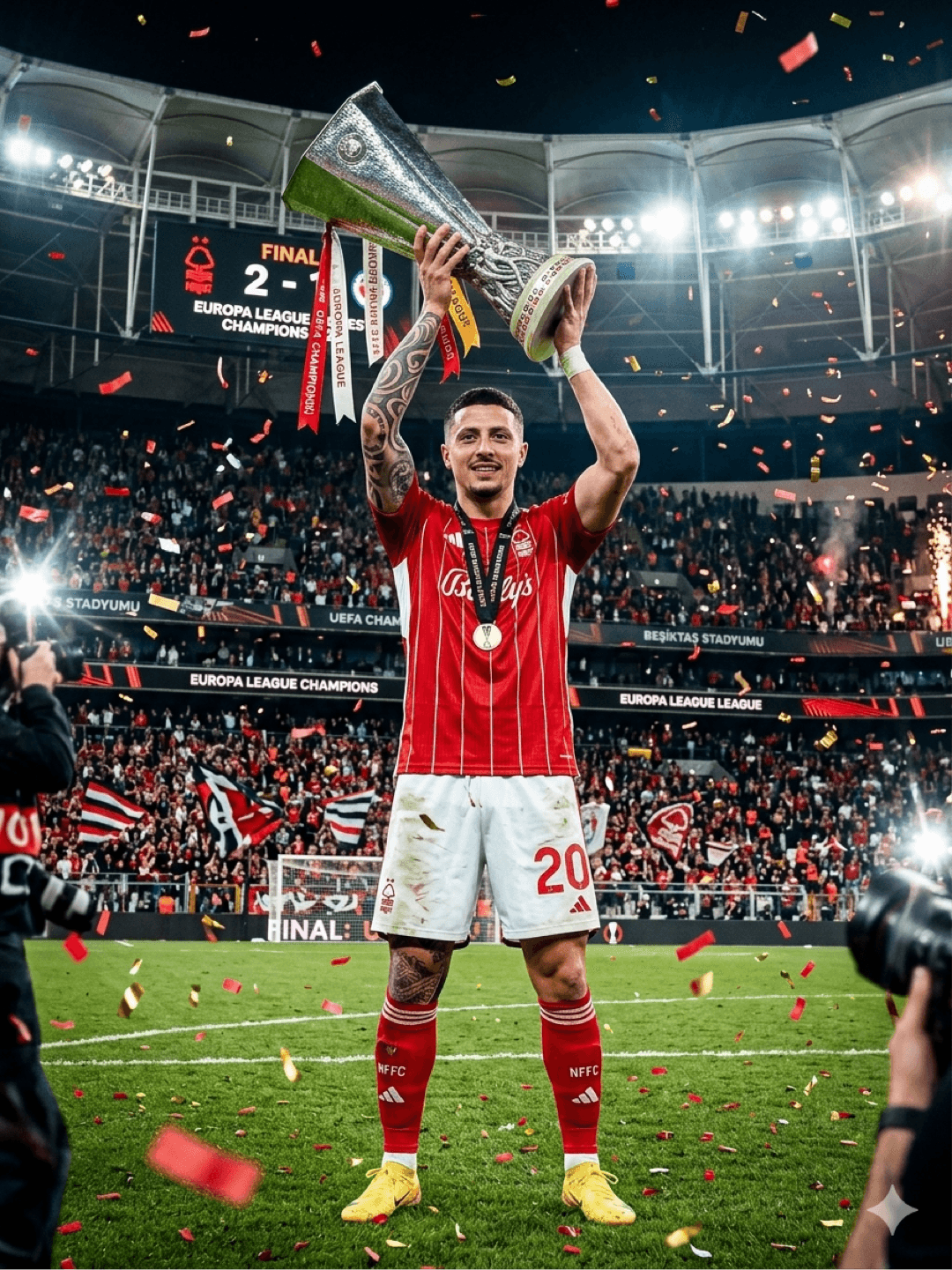 #campeao da UEFA Europa League temporada 25/26 pelo Nottingham Forest Artilheiro também da competição com 16 gols em 15 partidas