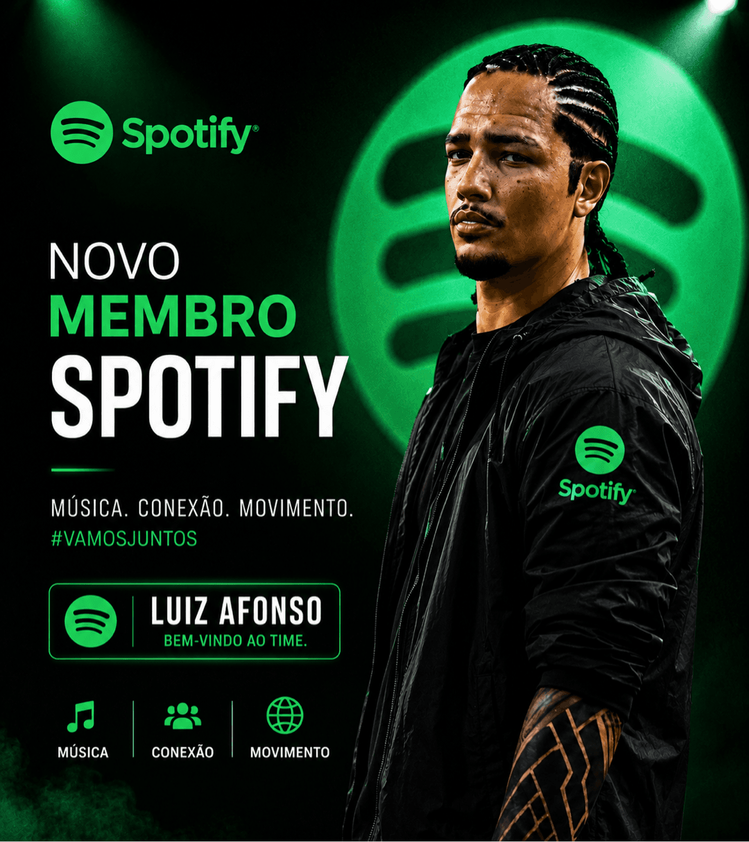 Muito feliz de estar nessa família, vlw pela a oportunidade de andar lado a lado, aonde sempre ouvi música desde pequeno, #vamosjuntos {@…