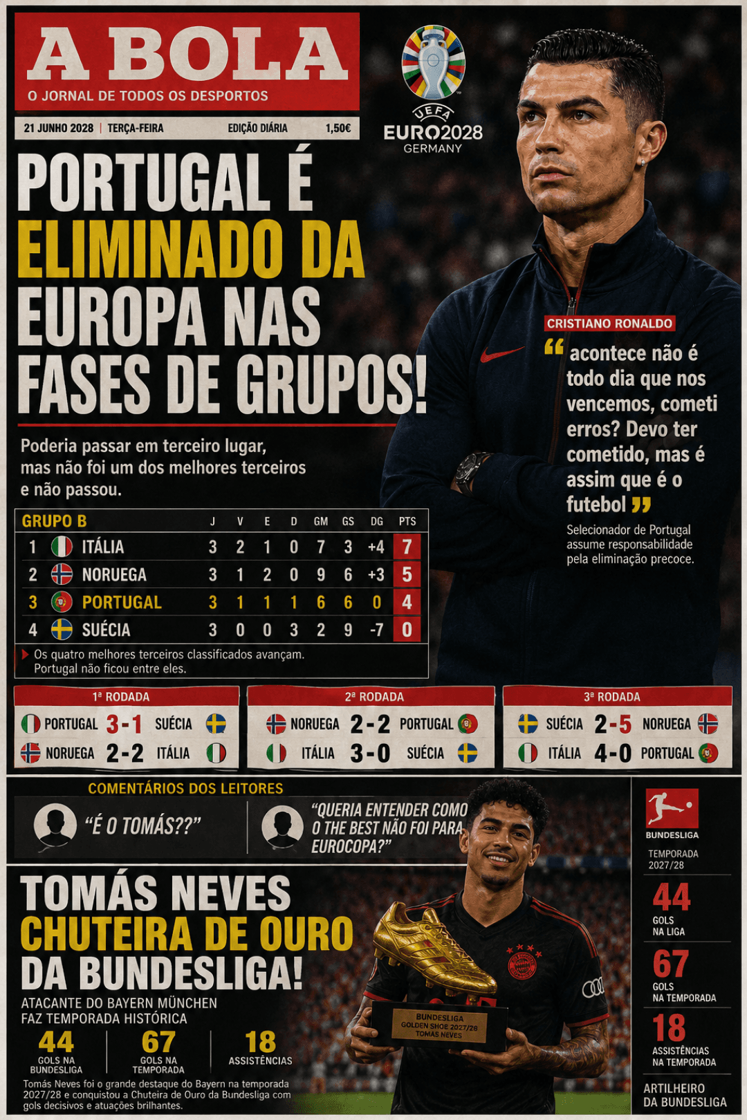 Não conseguiram passar nos melhores terceiro... Essa era nossa😔