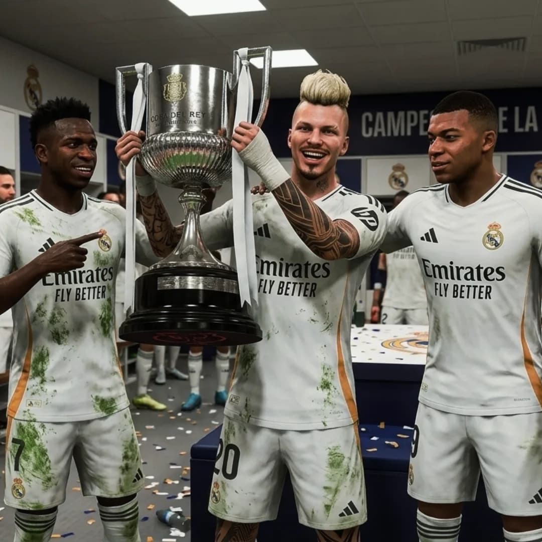 Vitória no El Clásico na final que nos coroa campeões da Copa do Rei. Obrigado por tudo, Madridistas, vocês foram incríveis desde que che…