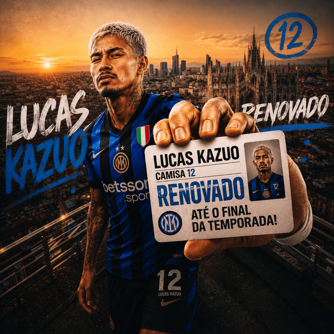 Lucas Kazuo acaba de renovar até o final da temporada! 🔥⚽️ Apesar das propostas, ele optou por terminar a temporada na Inter. 🇮🇹🔥 Qua…