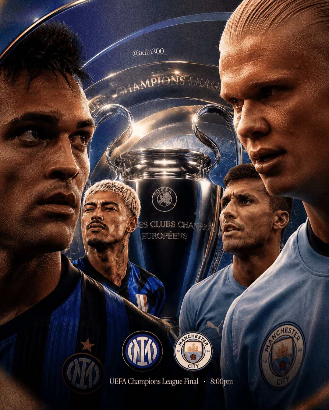 Mais uma vez a história se repete! 😳 Inter e Manchester city se encontram em mais uma final de champions. 🔥 Aconteceu duas vezes esse d…