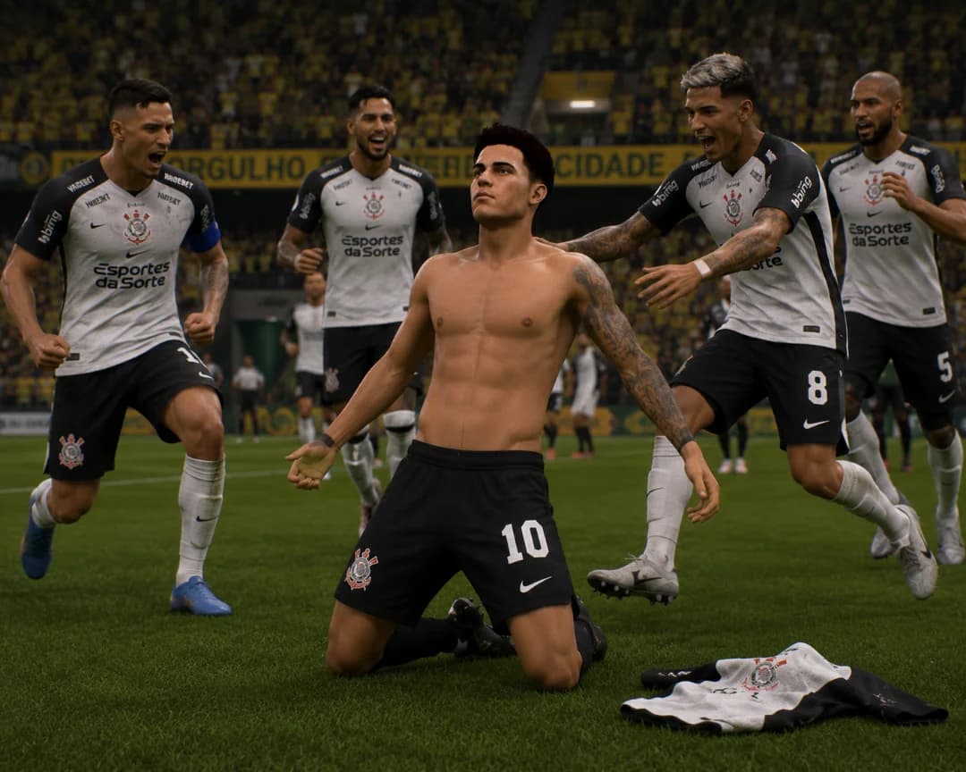 O grande jogo, e no último lance e. Minuto do jogo eu fiz o gol da vitória!!⚪⚫ +1⚽ Semifinal próximo jogo: Corinthians X São Paulo