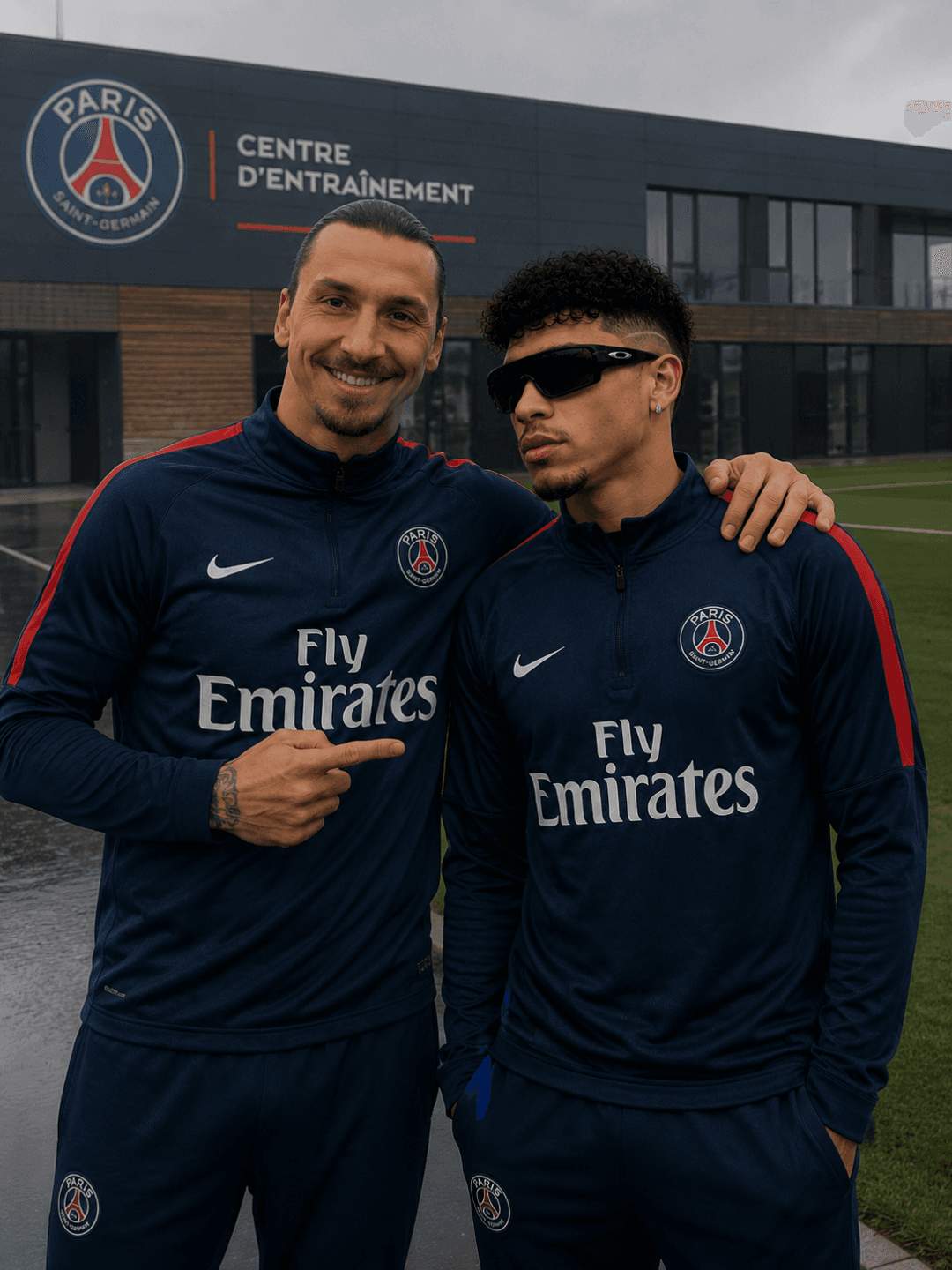 Primeiro! Treinamento com o elenco do PSG!