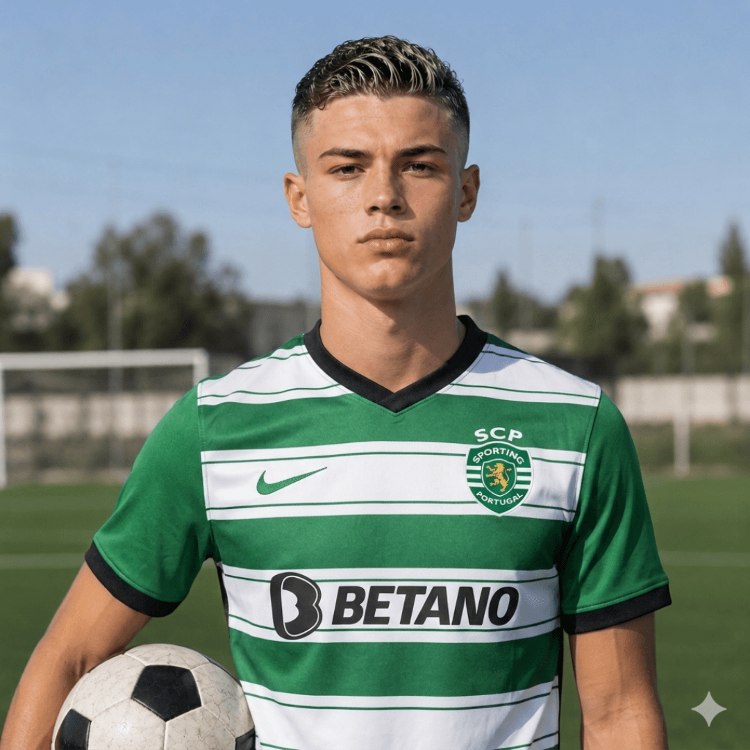 António Vieira já está no campo para treinar. Ele está serio demais. O que ele está a pensar?