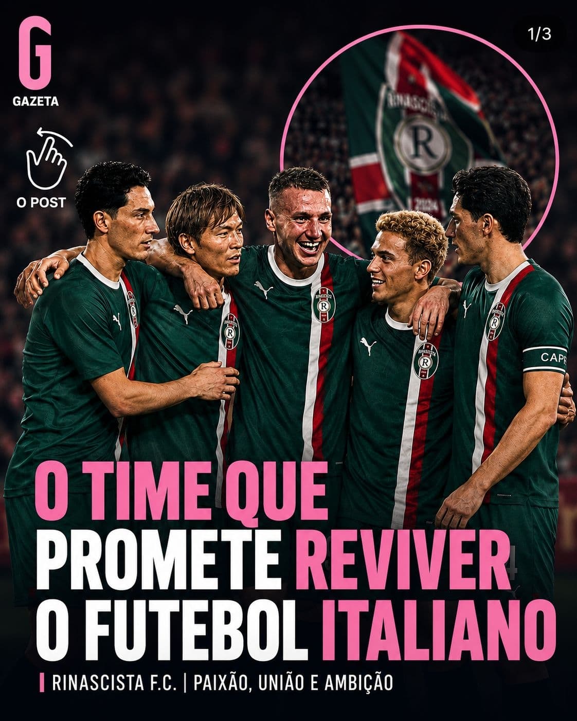 A história por trás do clube que une tradição e futuro, conheça o Rinascista FC #gazzettadellosport #seriaatim #futebol #esporte #noticia