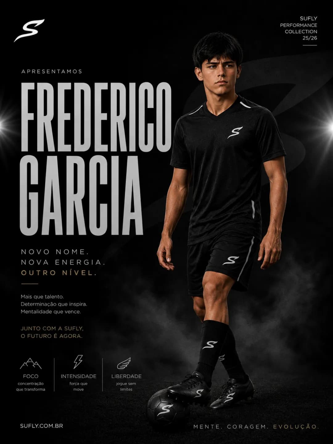 Seja bem-vindo, {@}[Frederico Garcia](6a6562642e2bc8eb53a648e0) 🖤⚡ Anunciamos a chegada de mais um talento à família SUFLY. Estamos muit…