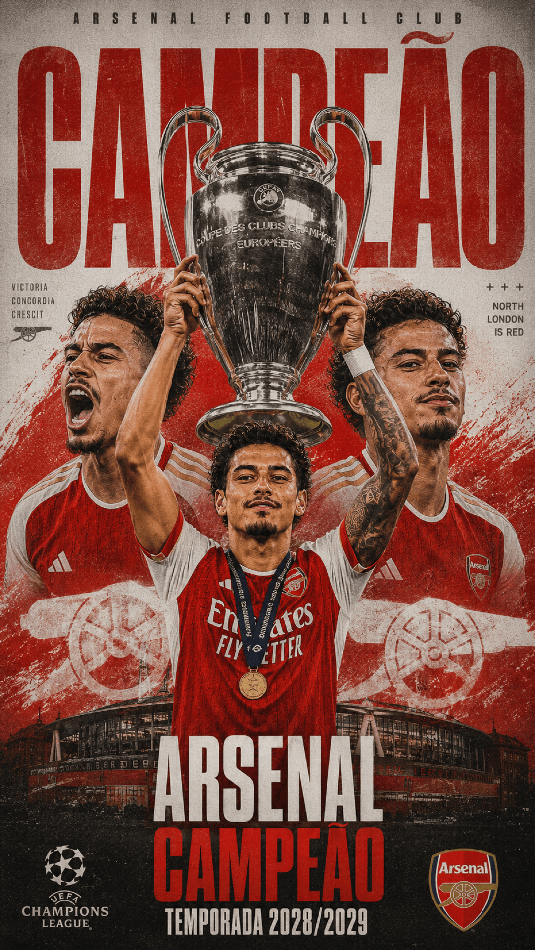Campeões! Primeira champions da minha carreira, um orgulho enorme! Vamos Gunners 🔥🏴🇵🇹