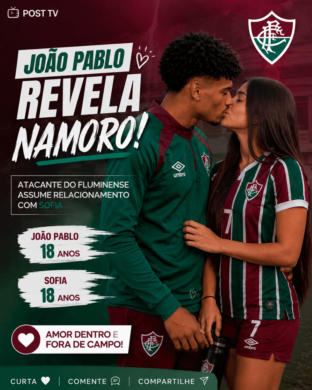 Revelação! Eu revelei que está namorando, com Sofia.