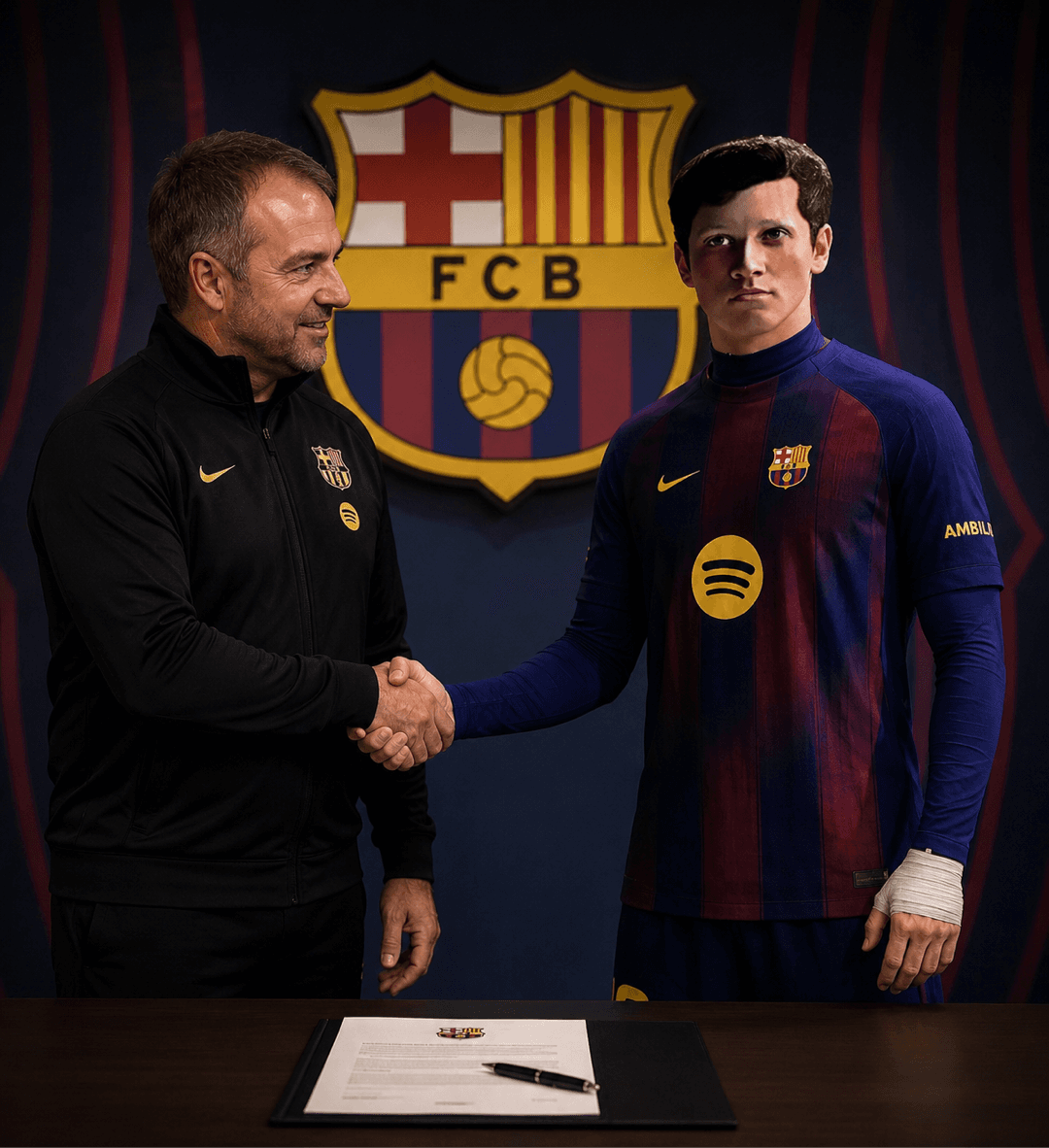 VISCA BARÇA! Assinei contrato com o barça e estou lisonjeado de jogar em um clube tão grande 💙❤️