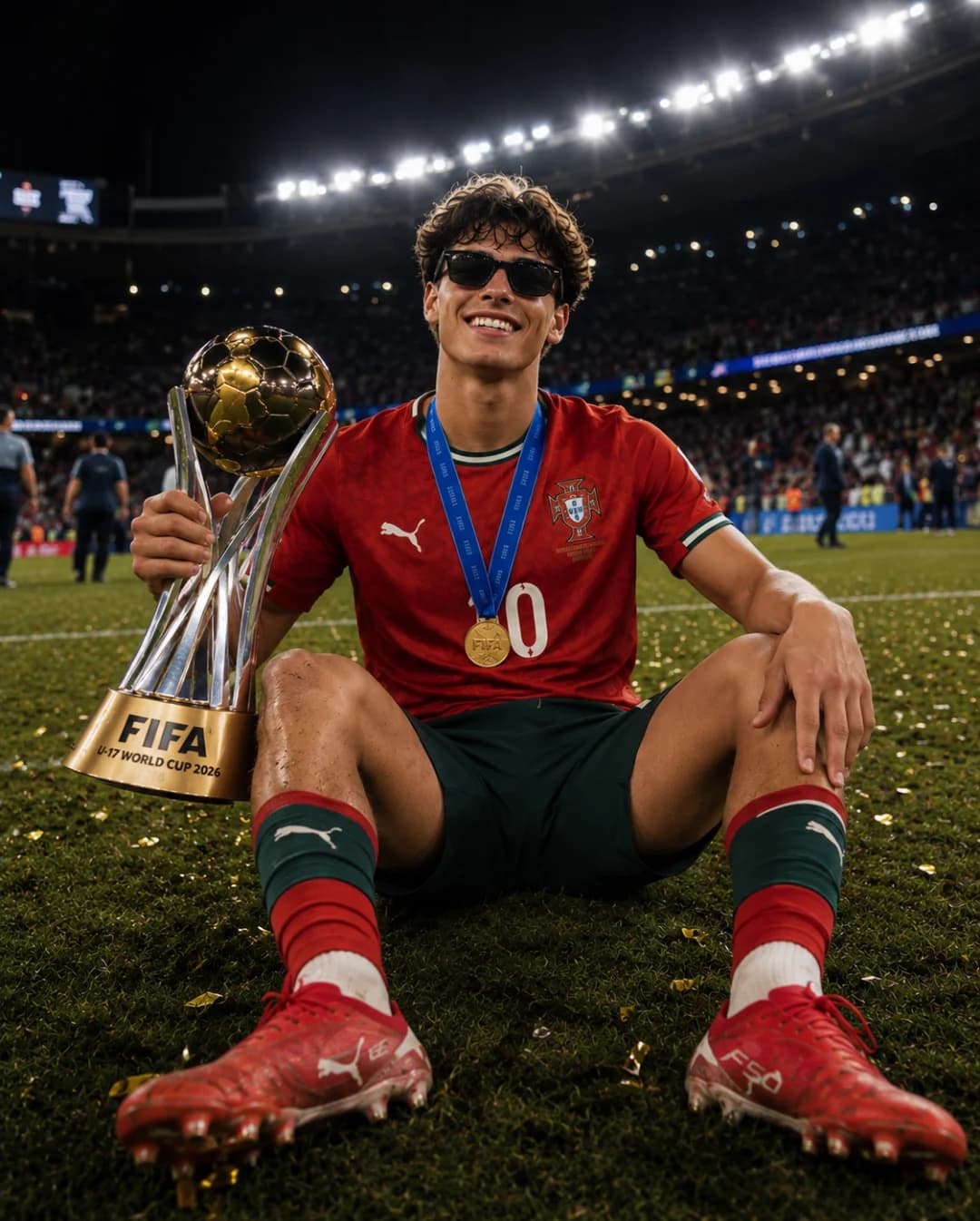 Só queria agradecer a quem me apoiou nesta caminhada!! Campeão do mundo sub-17 🙌🏼🇵🇹🔥