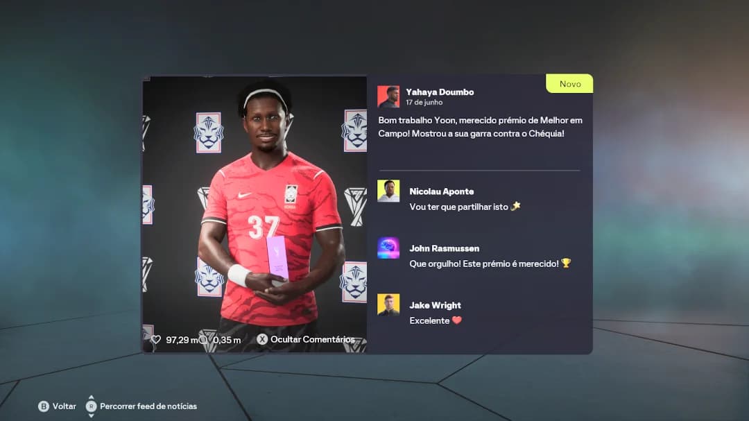 Mesmo com 2 gols, infelizmente caímos na fase de grupos. 2030 estarei mais preparado!