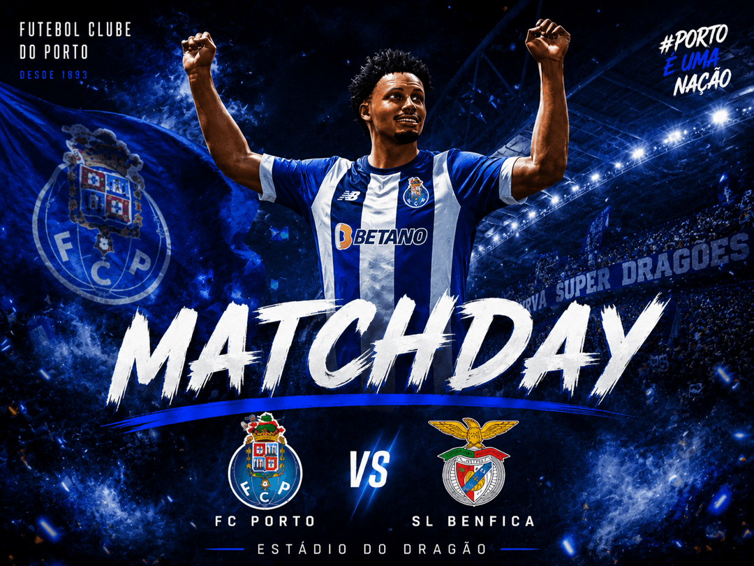 Dia de jogo contra os lampiões. É para ganhar! FORÇA PORTO!!! 💙🤍