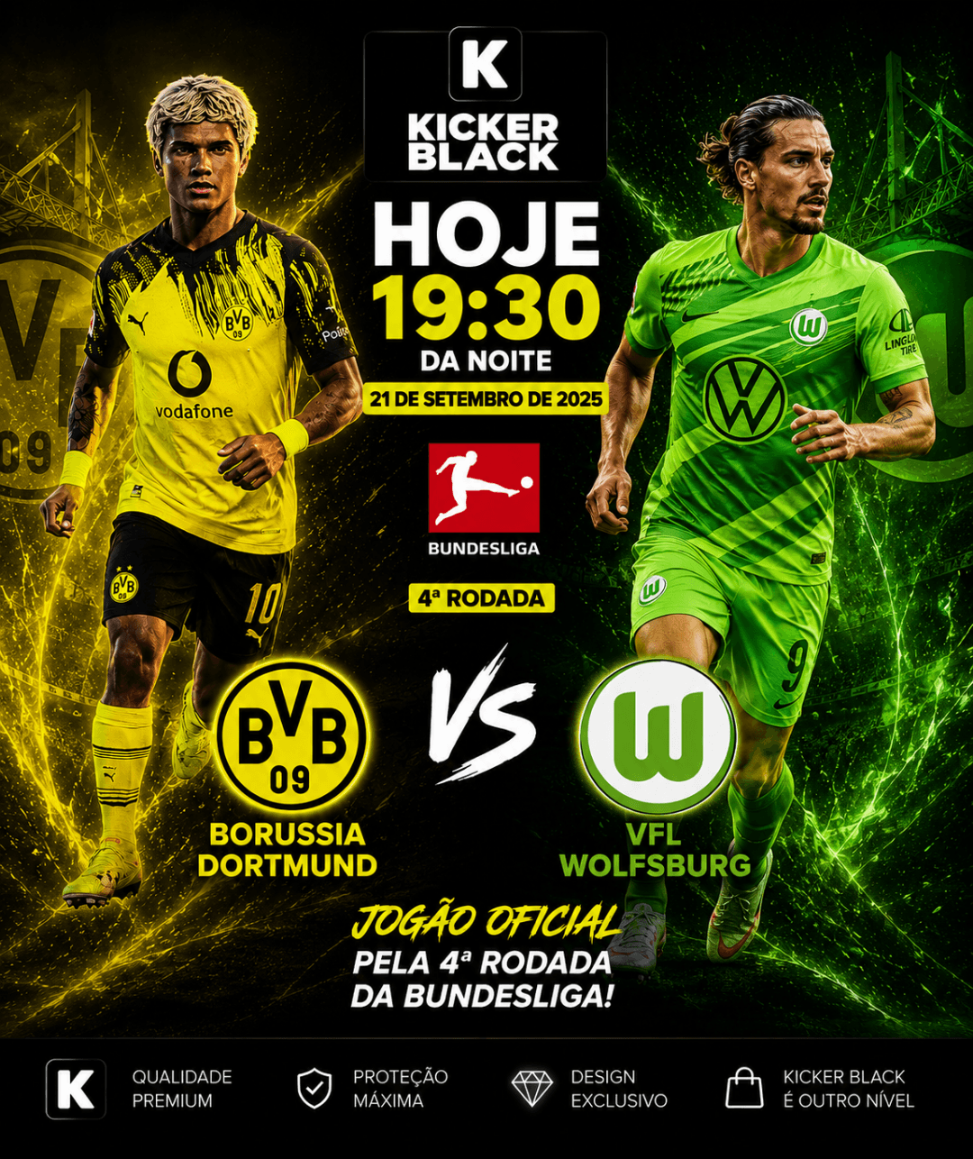 "Após uwm bela vitória de virada o BVB receber, seu rival em casa pela 4° Rodada da bundesliga, e prometi ser um jogão!!"
