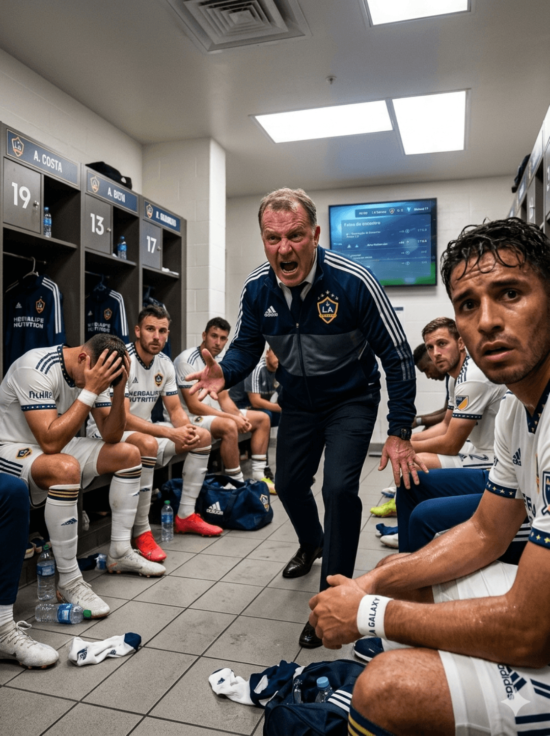 Tá difícil aqui no vestiário depois da virada que nós tomamos #MATEUS PEREIRA