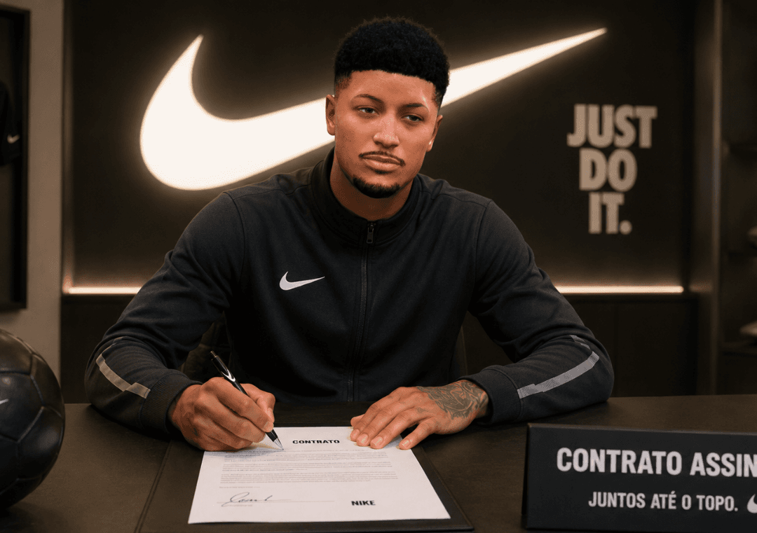 Estou muito feliz por assinar com a Nike. É a realização de um sonho fazer parte de uma marca tão grande, que representa excelência e ins…