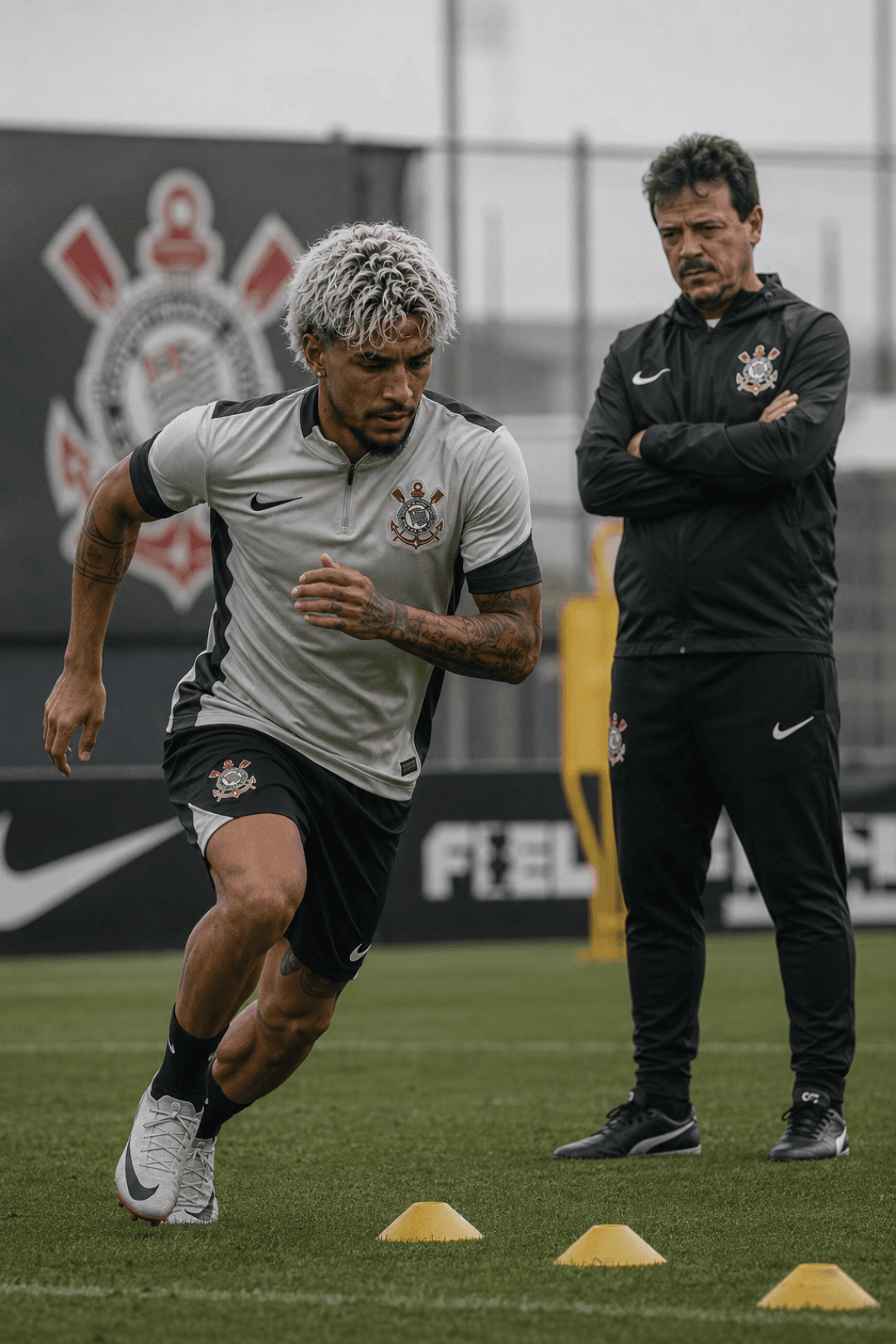Primeiro treinamento com elenco, do Corinthians.