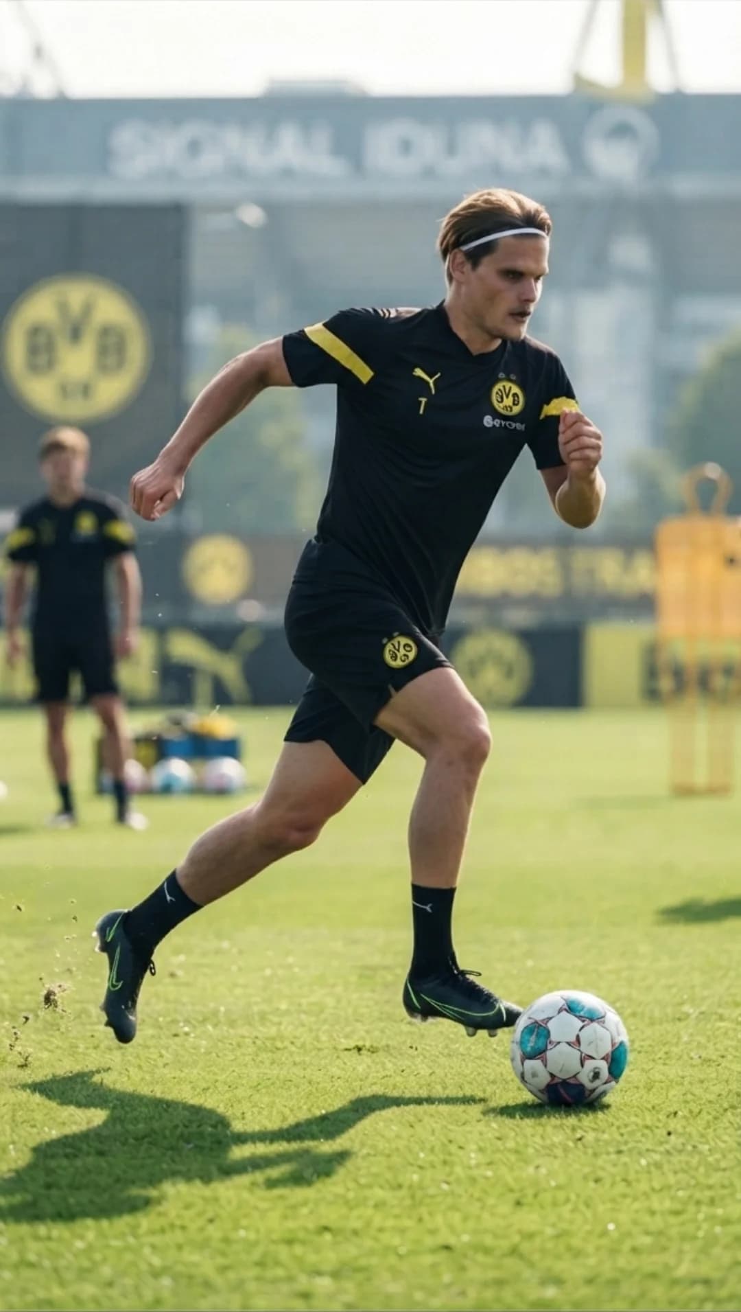 Último treino antes da decisão da supercopa da Alemanha 💪🏻💛🖤