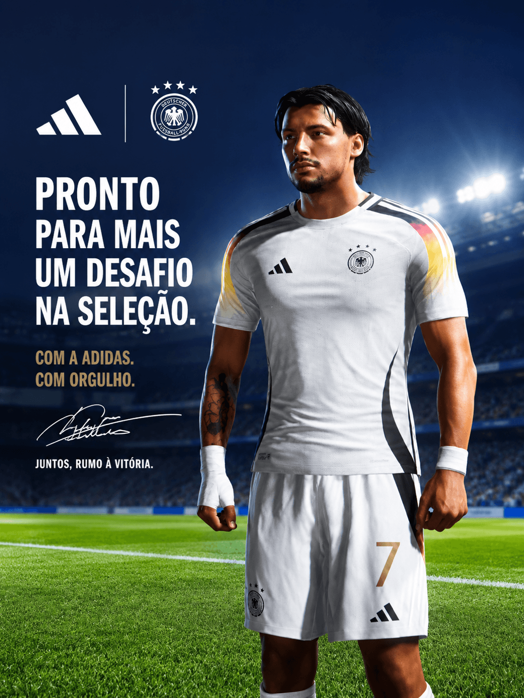 Pronto para mais um desafio com a minha seleção contando claro com minha parceira de confiança {@}[adidas](69482c27e5278ec2b3047a0f) 🤙🏾⚡️