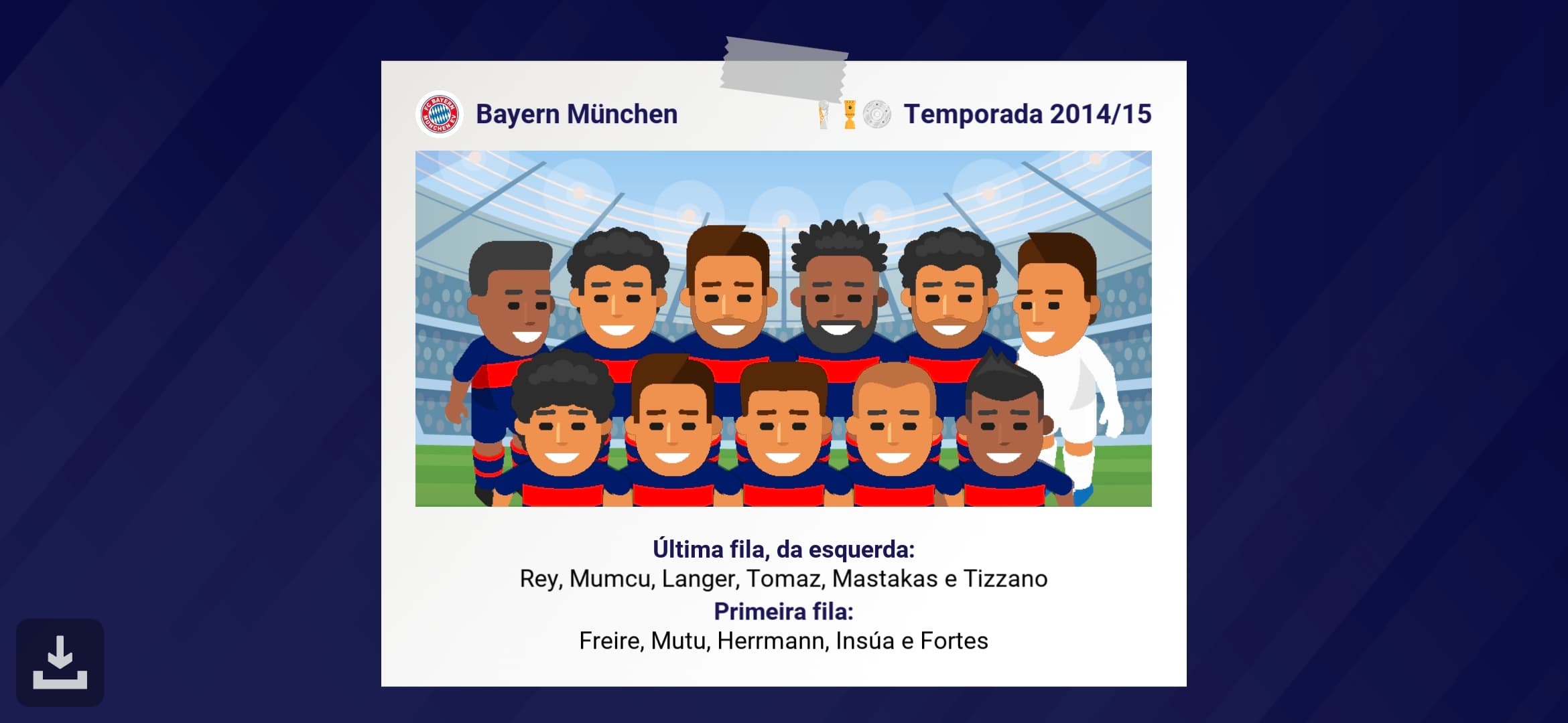 ​Que temporada 2014/15 histórica do Bayern München! Tríplice coroa nacional com os títulos da Bundesliga, Copa e Supercopa! Caímos nas oi…