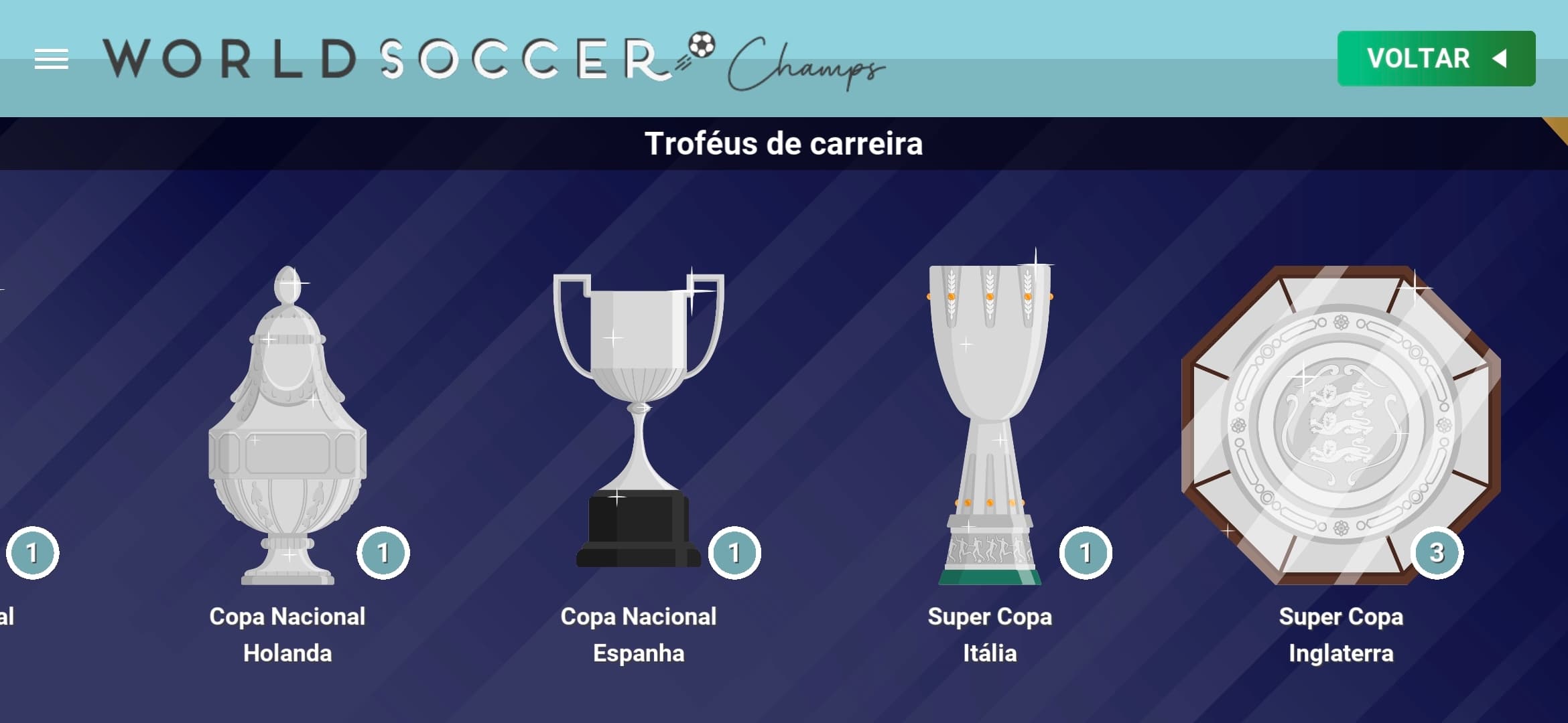 ​🇳🇱 Feyenoord ​1 Eredivisie (Holanda) ​1 Copa Nacional (Holanda) ​1 Super Copa (Holanda)