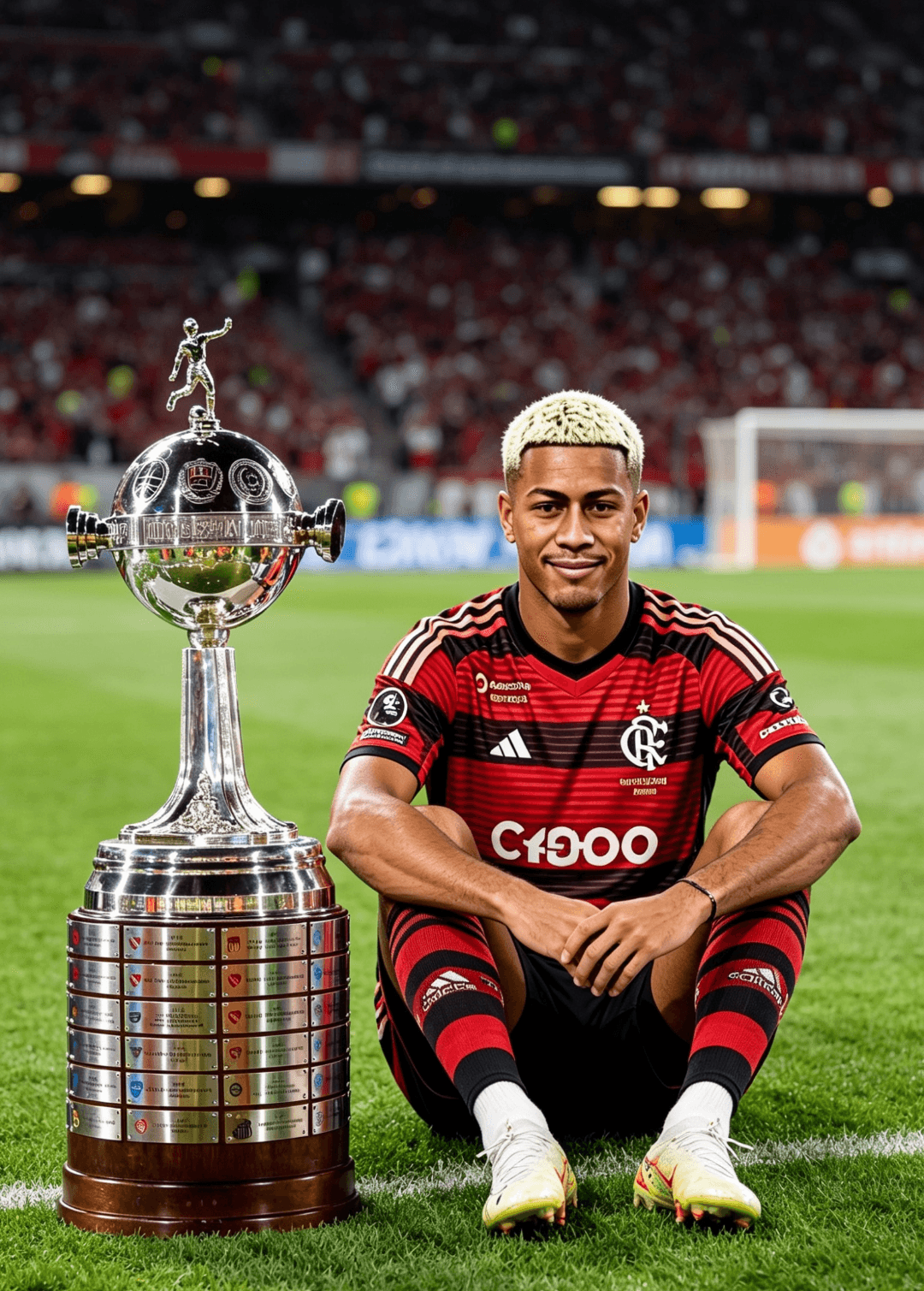 Sonho que se tornou realidade. Acreditem! Sou campeão pelo maior time do Brasil! 🥹❤️ SRN, nação! ❤️🔥 +1gol pra conta!