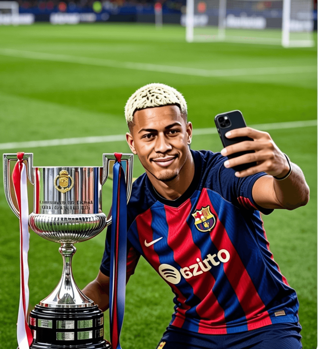 Primeiro título com essa camisa, que venham muito mais! ❤️💙 Visca Barça!