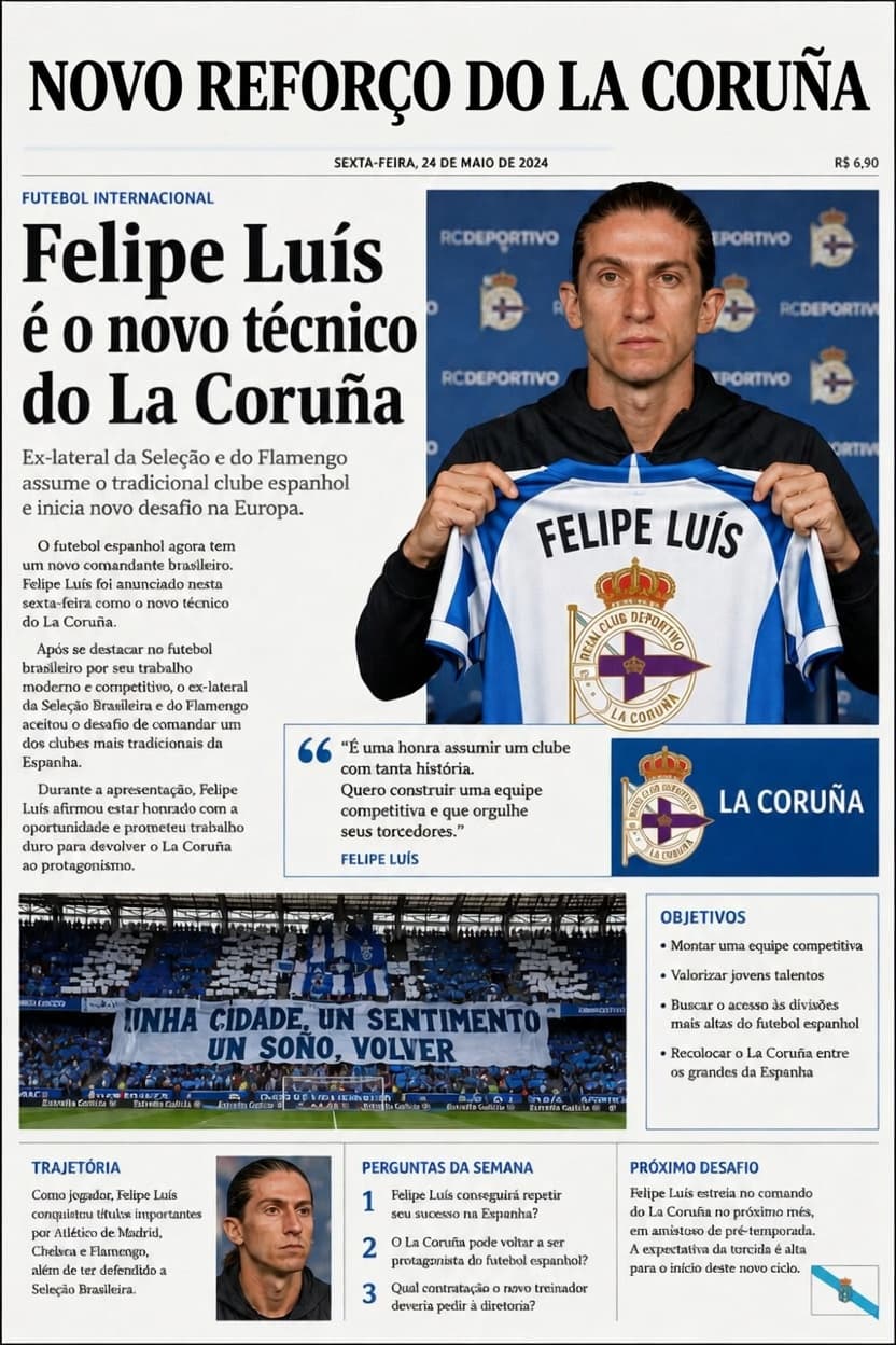 Novo técnico de lá coruna